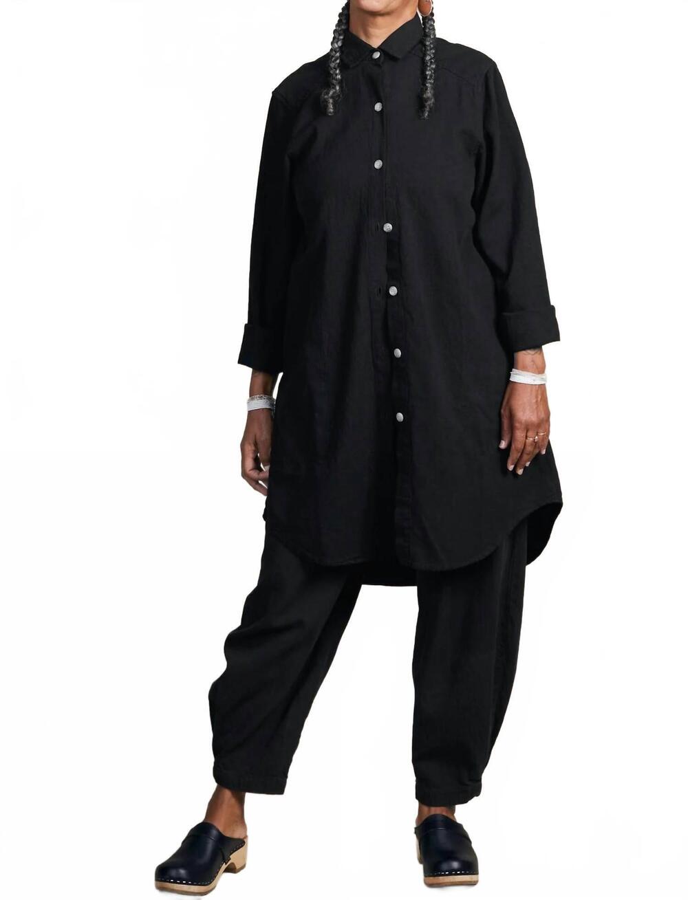 NEW CURATOR SF long sleeve workshirt in black